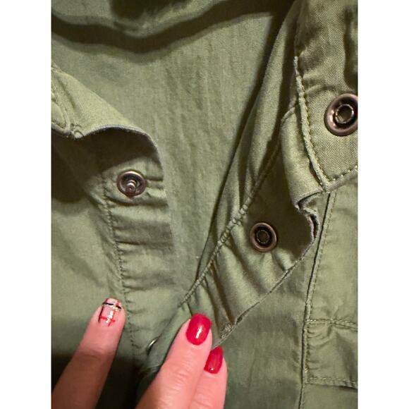 Ruff Hewn Men’s Shirt Sleeve Army Green Button Down Casual Work Shirt XL - Picture 9 of 13